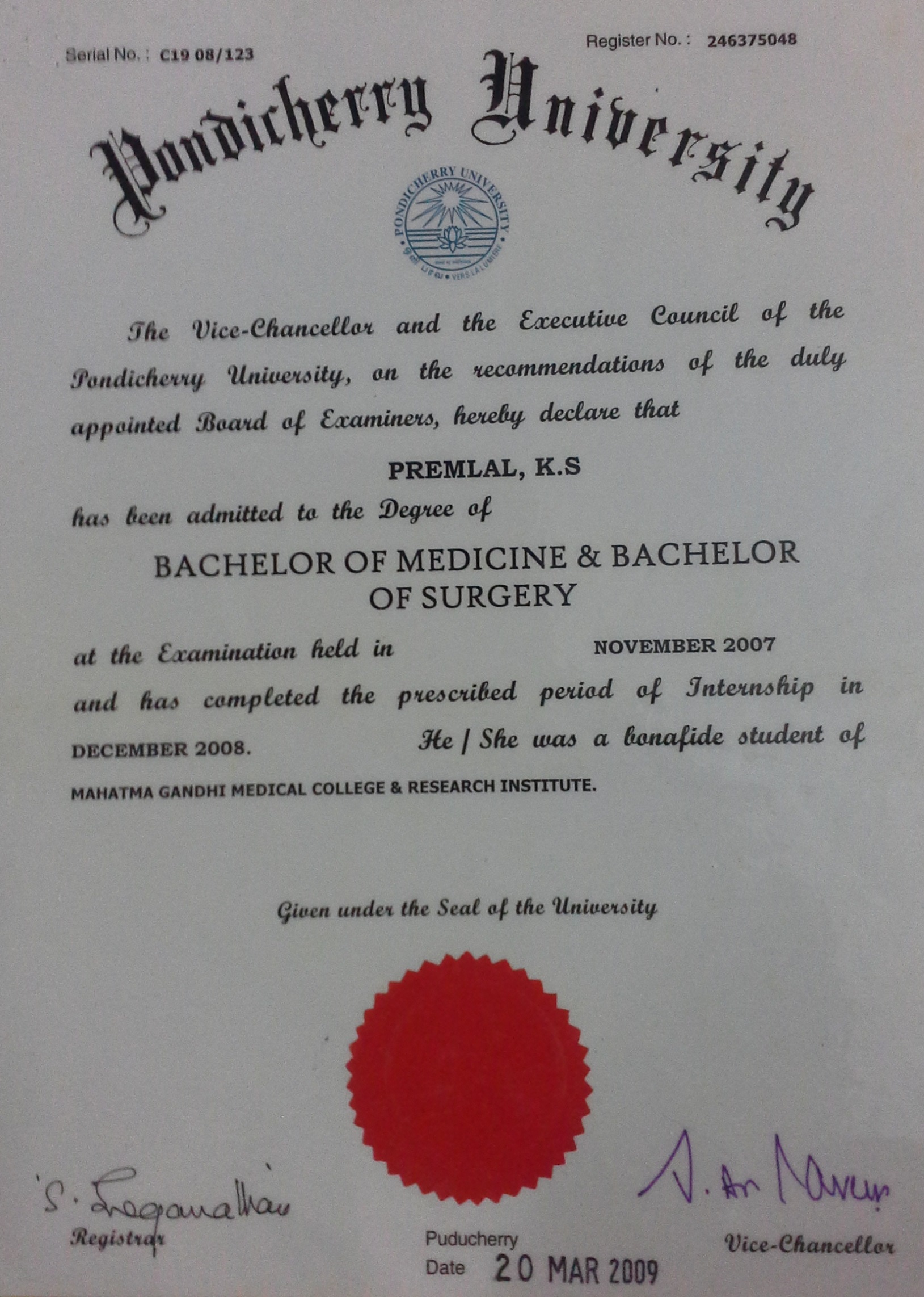 MBBS Degree
